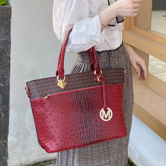MKF Collection by Mia K. - Grace Signature Tote Bag