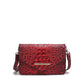 Vanta Solid Croc Saddle Bag