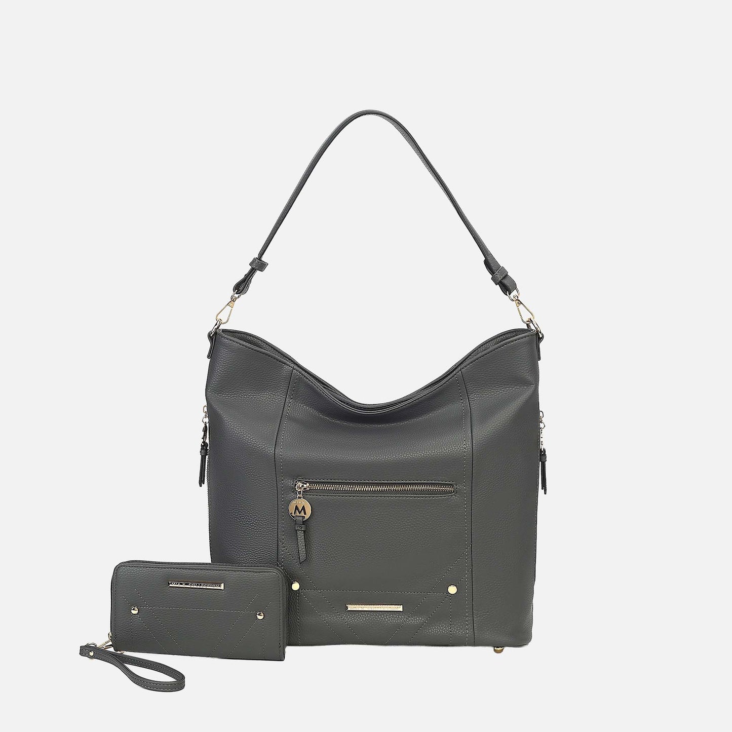 MKF Collection by Mia K. - Jordina 2 PCS Shoulder Bag with Matching Wallet
