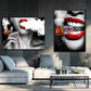 Red Lips Canvas Painting