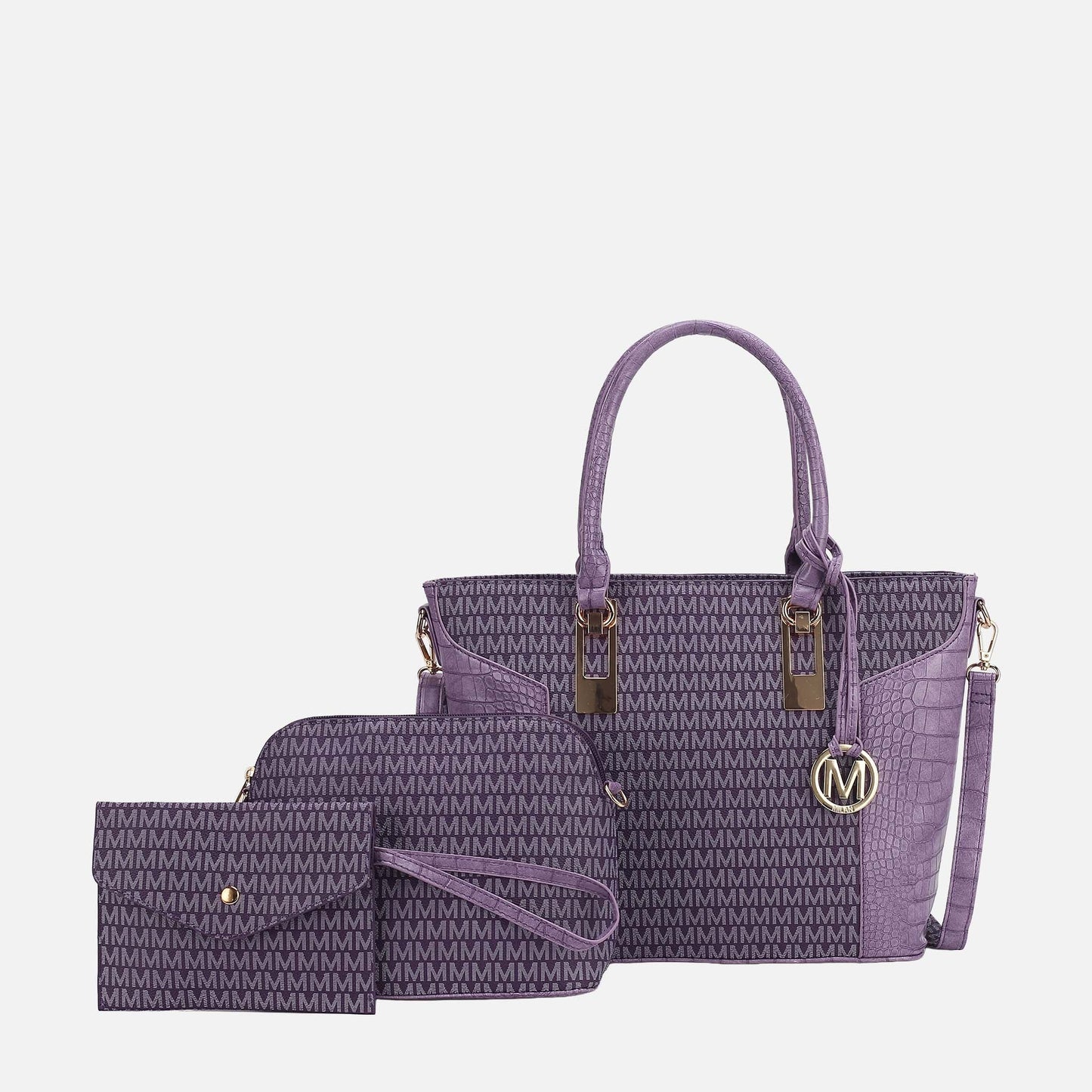 MKF Collection by Mia K. - Shonda Signature Tote Bag and Set