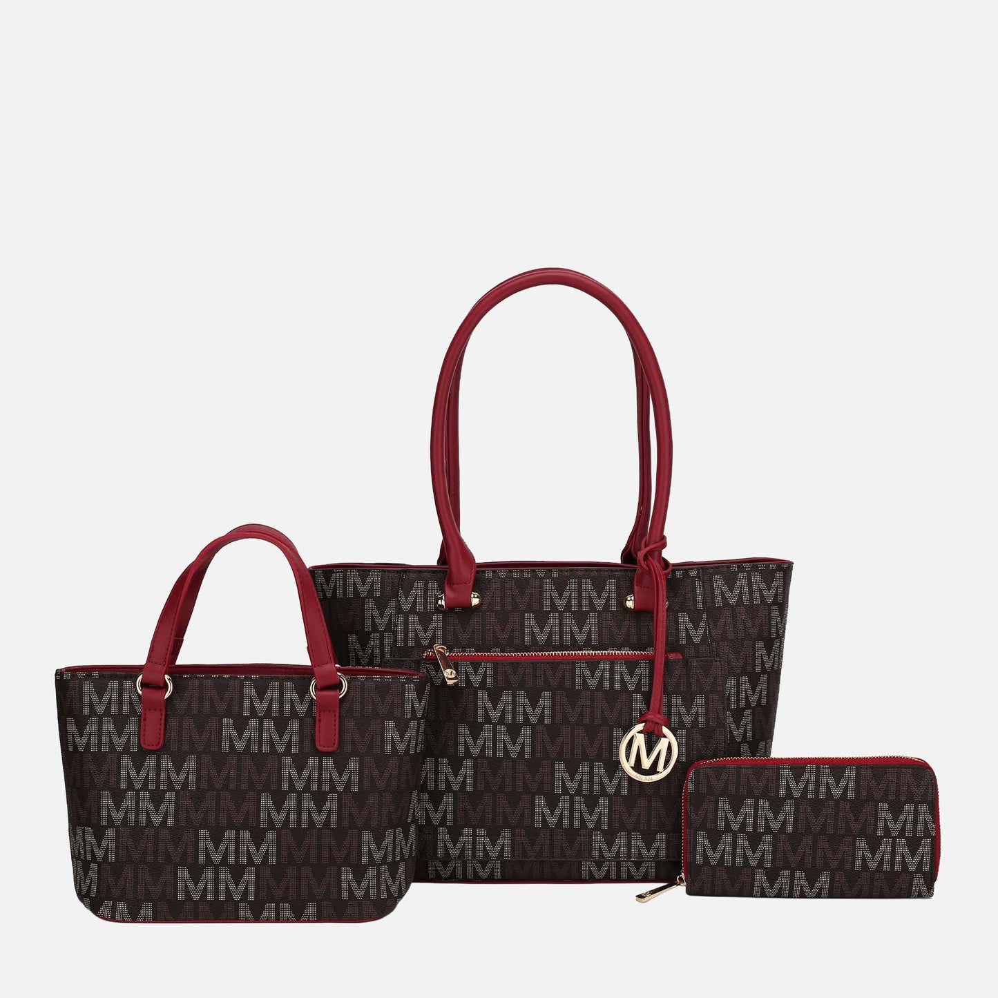 MKF Collection by Mia K. - Lady II Signature Tote Bag and Set