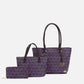 MKF Collection by Mia K. - Lady II Signature Tote Bag and Set