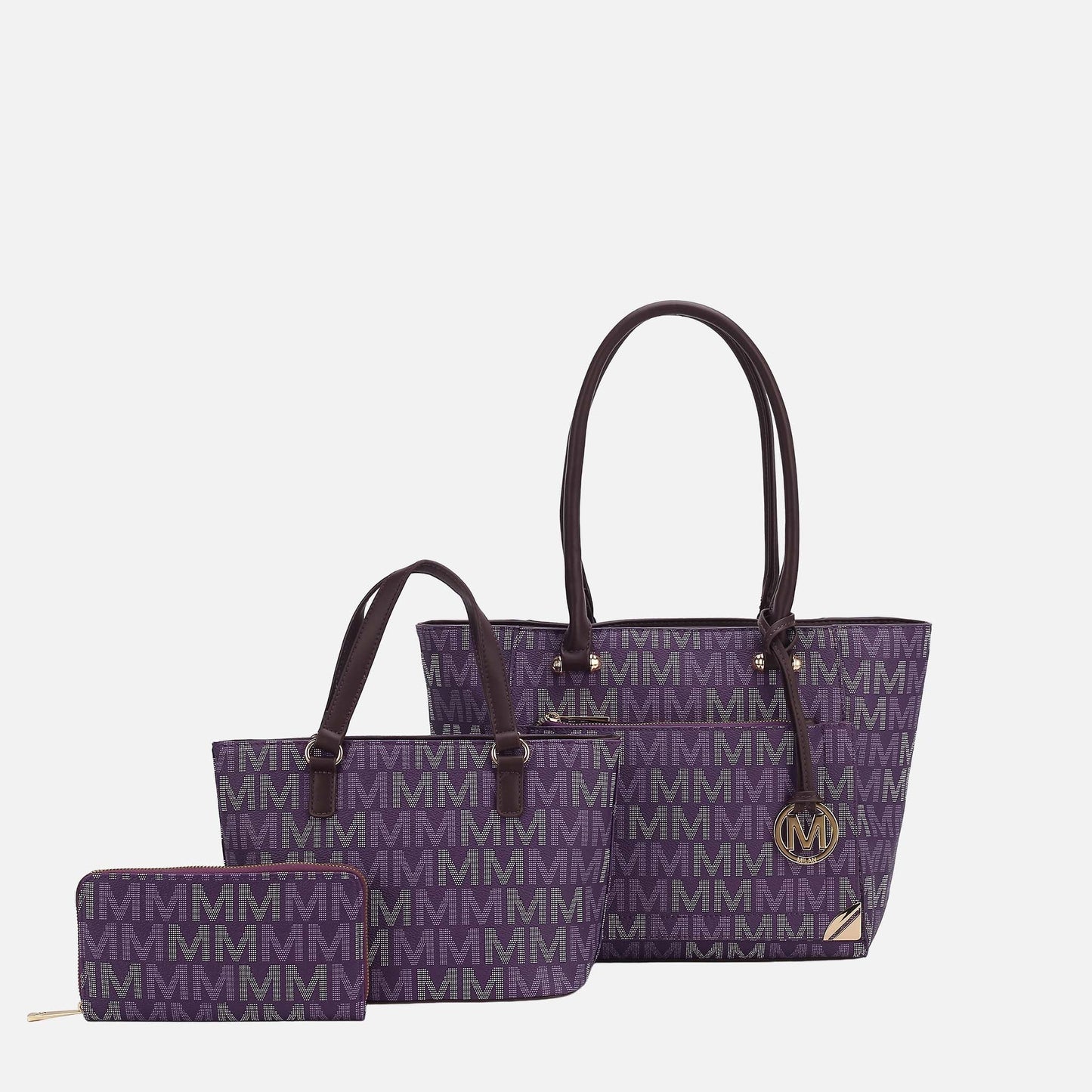 MKF Collection by Mia K. - Lady II Signature Tote Bag and Set
