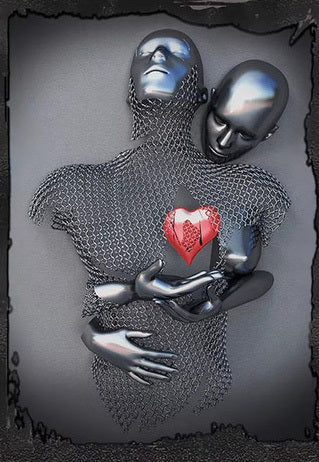 Metal Statue Art Canvas