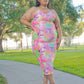 Backless Printed Maxi Cami Dress