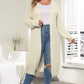 Open Front Long Sleeve Cardigan