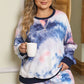Tie-Dye Long Sleeve Top and Shorts Set