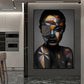 Black Woman Canvas Painting Wall Art