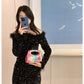 Acrylic square box clutch bag
