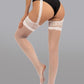 Garter Belt With Lace Stockings