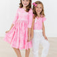 Shine Bright 3/4 Sleeve Pocket Twirl Dress