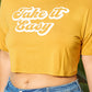 “Take It Easy” Crop Top