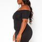 “I See You Looking” Off Shoulder Dress