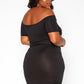 “I See You Looking” Off Shoulder Dress