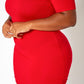“I See You Looking” Off Shoulder Dress