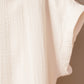 Apricot Crinkled Buttons Maxi Beach Dress with Slits