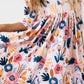 Blush Peony 3/4 Sleeve Pocket Twirl Dress