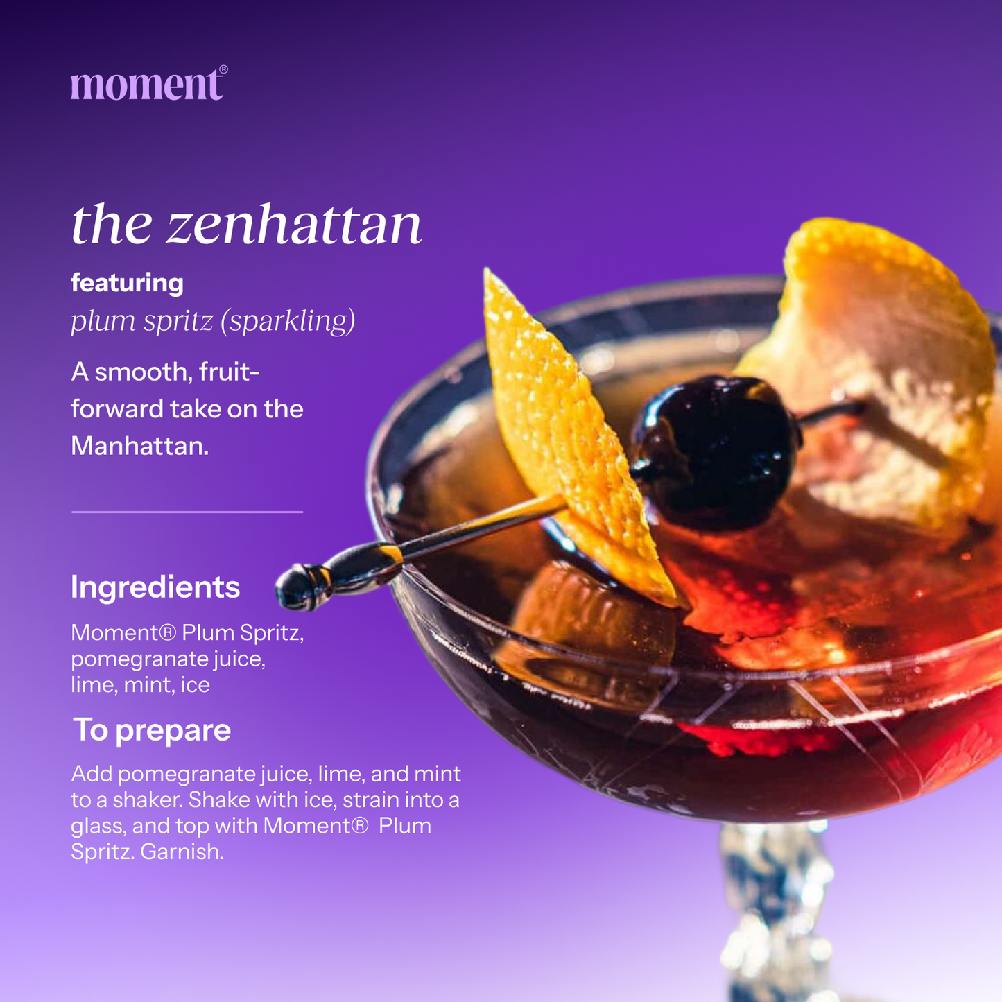plum spritz (sparkling mocktail | 12 pack)