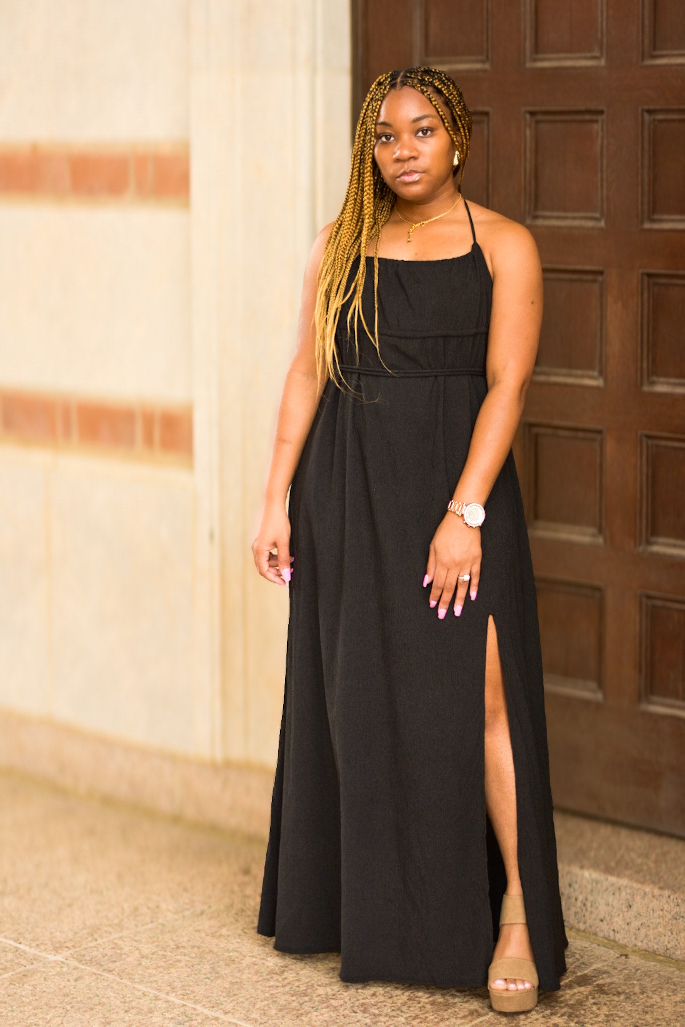 Side Slit Maxi Dress