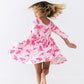 Pirouette 3/4 Sleeve Pocket Twirl Dress