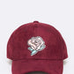 “Rose Voyage” Suede Cap