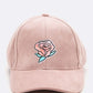 “Rose Voyage” Suede Cap