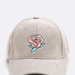 “Rose Voyage” Suede Cap