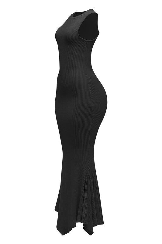Sleeveless Mermaid Maxi Dress