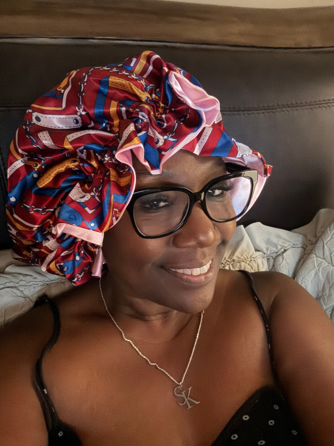 Seeing Green All Satin Bonnet