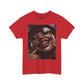 Smiling Afro Woman Graphic Tee — Bold Urban Portrait T-Shirt