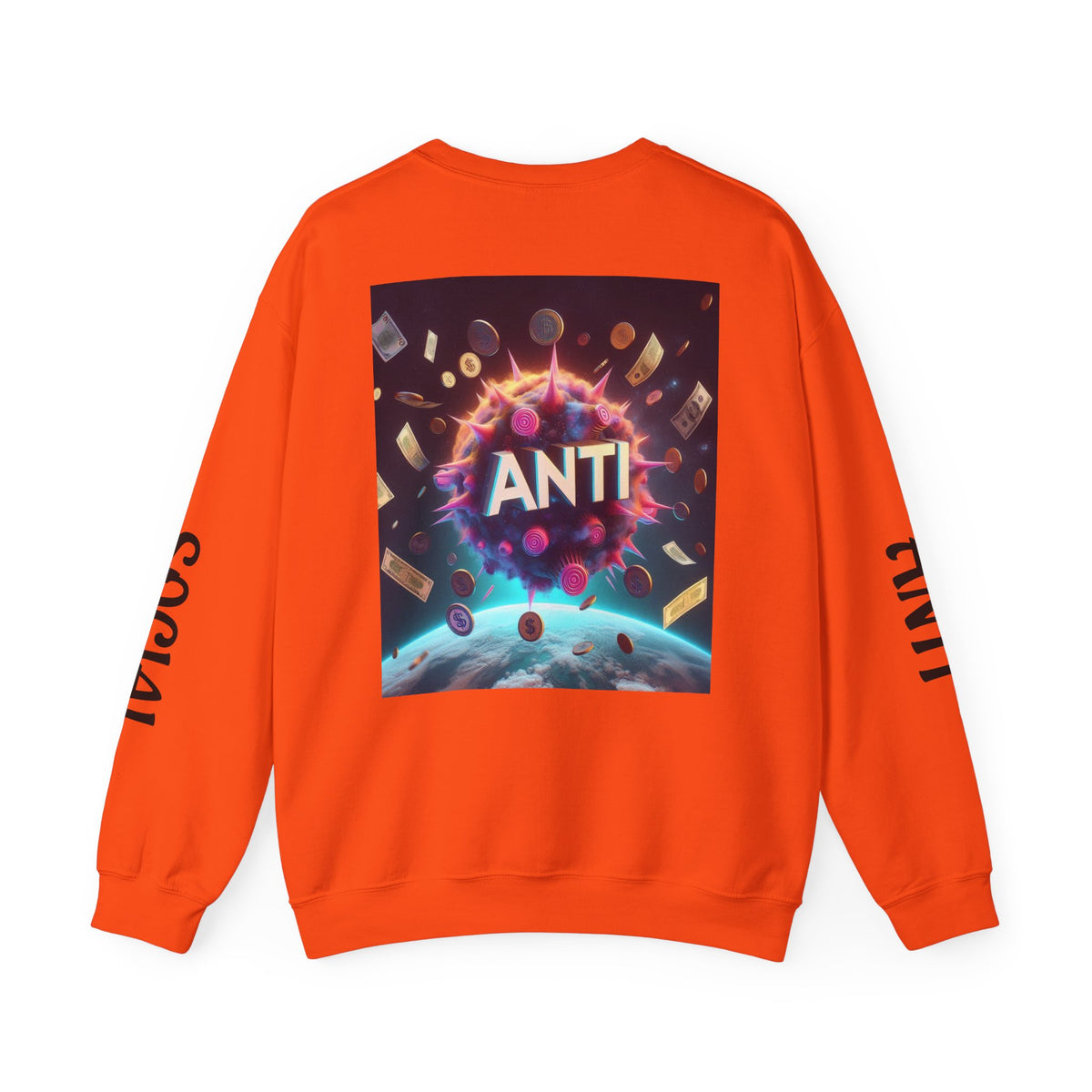“Anti Social” Heavy Blend™ Crewneck Sweatshirt