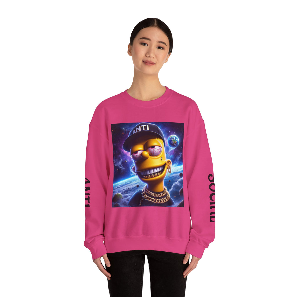 “Anti Social” Heavy Blend™ Crewneck Sweatshirt
