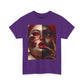 Graphic Tee — Dual-Faced Gothic Rose Portrait
