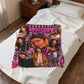 Parental Advisory Pink Pop Collage Velveteen Plush Blanket