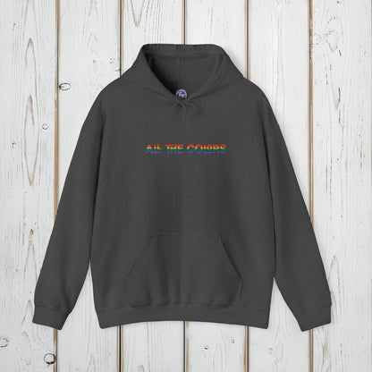 "All the Colors" Rainbow Embroidered Unisex Heavy Blend™ Hooded Sweatshirt