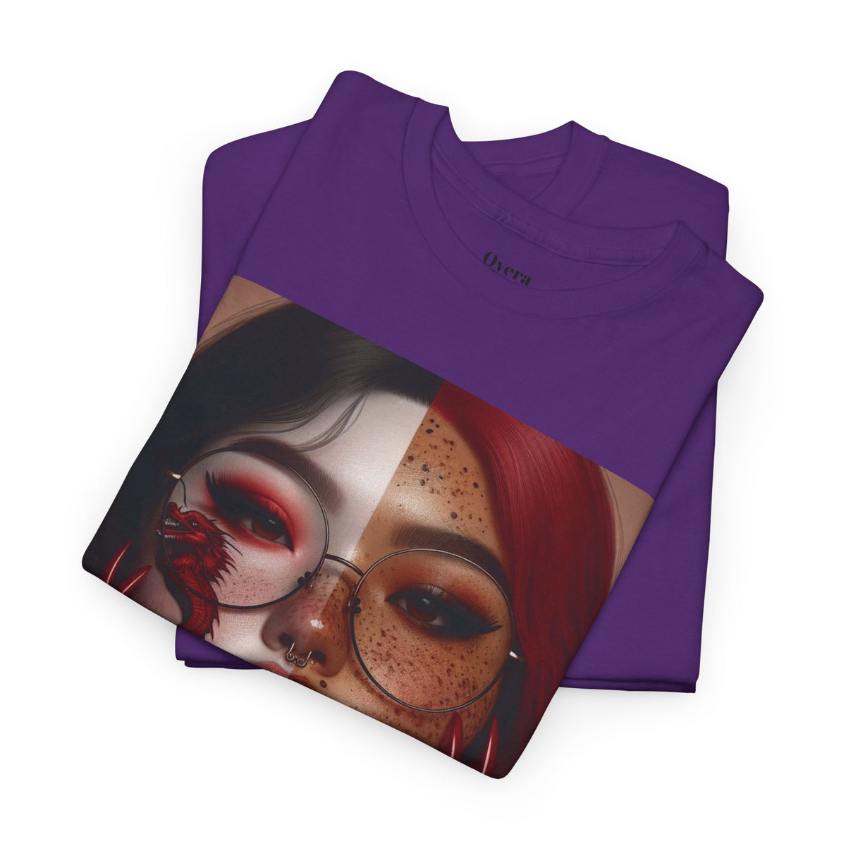 Surreal Split Face Art T-Shirt