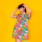 8-Bit A-Frames Tunic in Bright Day