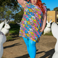 8-Bit A-Frames Tunic in Pretty Pastel