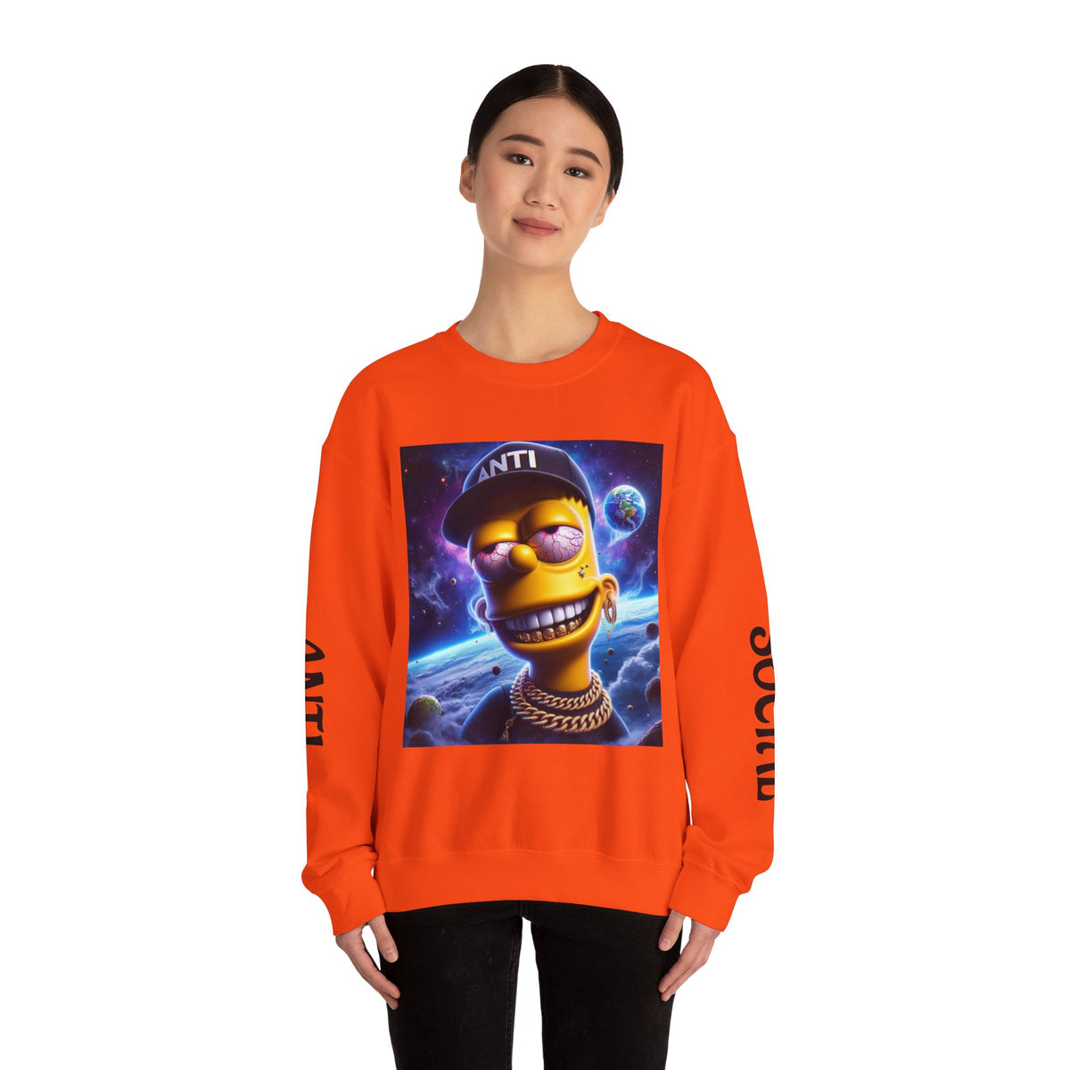 “Anti Social” Heavy Blend™ Crewneck Sweatshirt