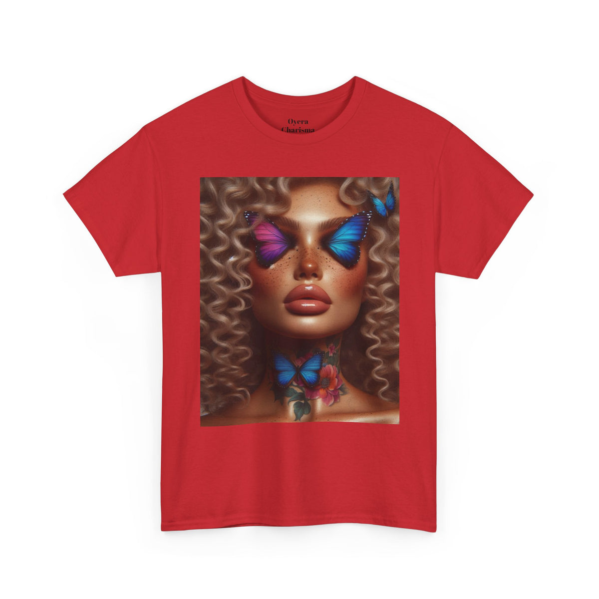 Butterfly Glam Portrait T-Shirt