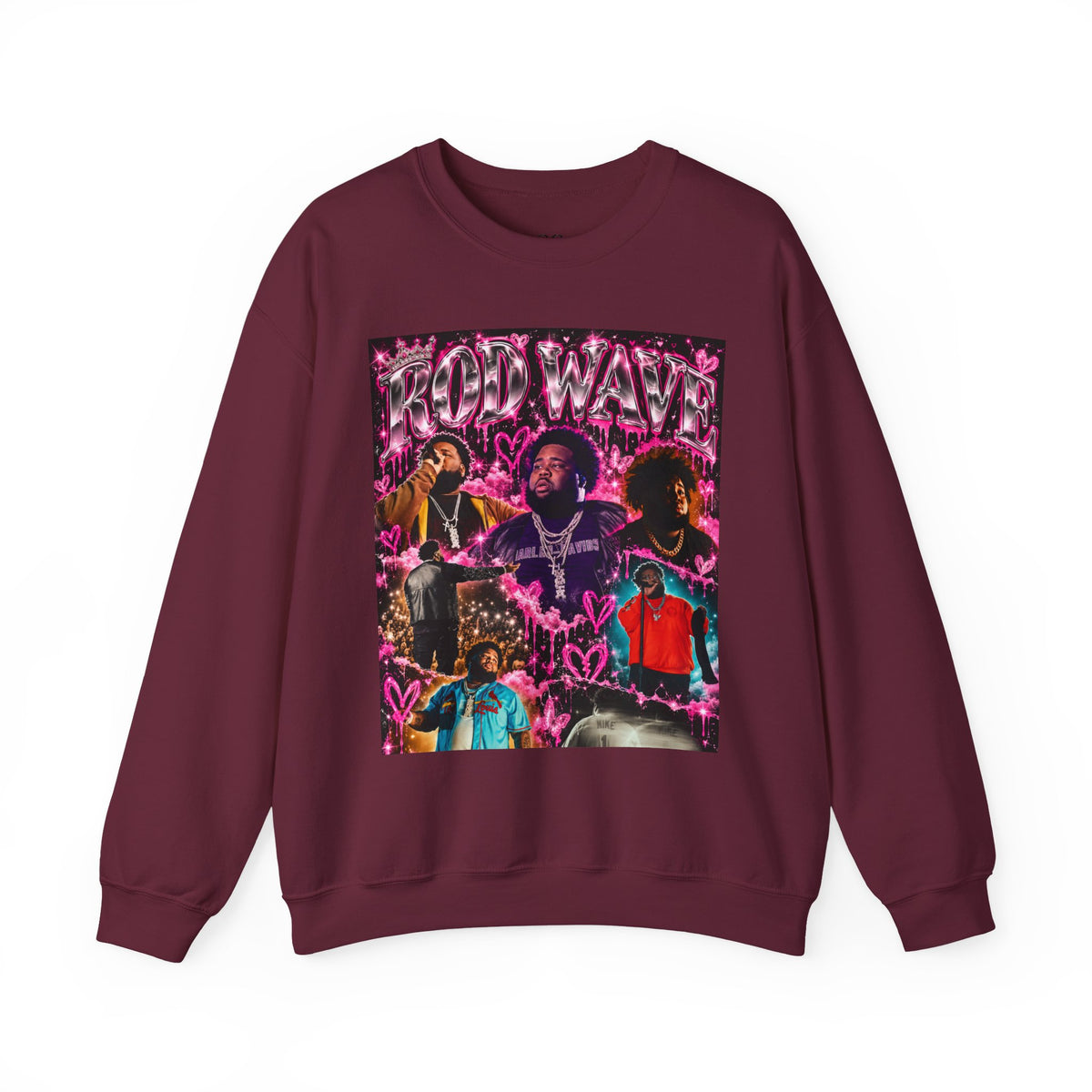 “Rod Wave” Pink Crewneck Sweatshirt