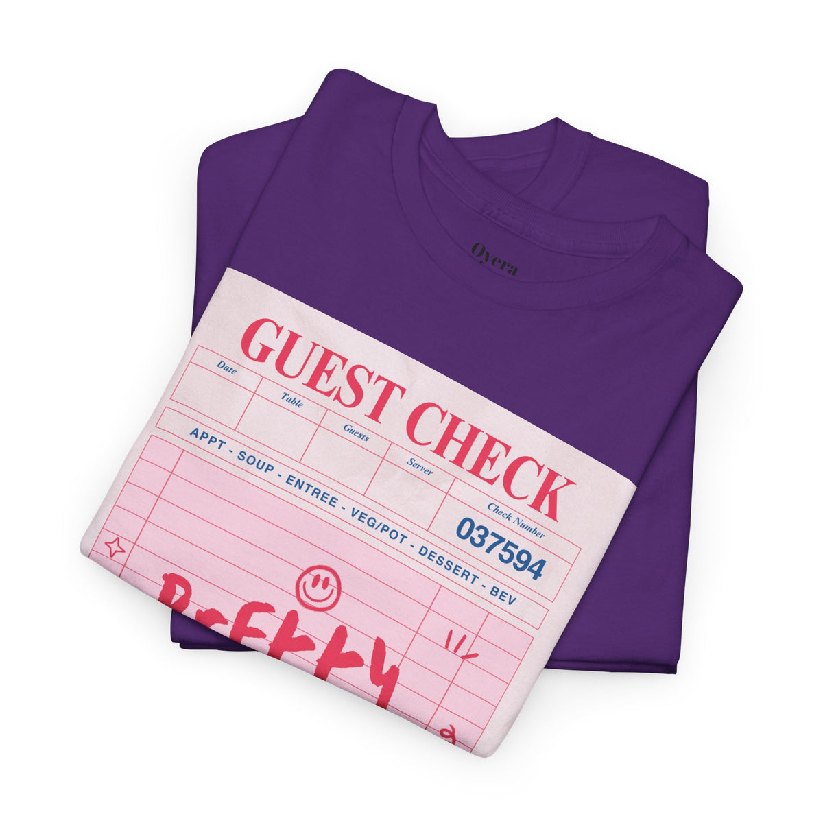 Pretty Curvy Girl Tee — Pink Guest Check Graphic Shirt