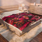 Pink Horror Scream Queen Playing Cards Velveteen Plush Blanket