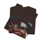 Smiling Afro Woman Graphic Tee — Bold Urban Portrait T-Shirt