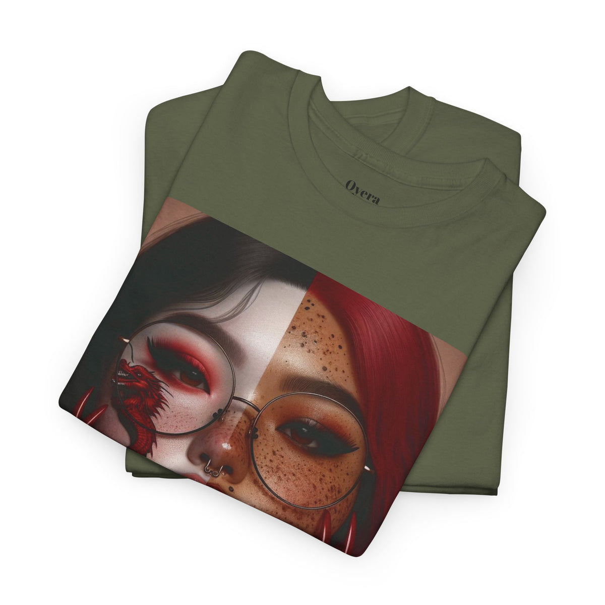 Surreal Split Face Art T-Shirt