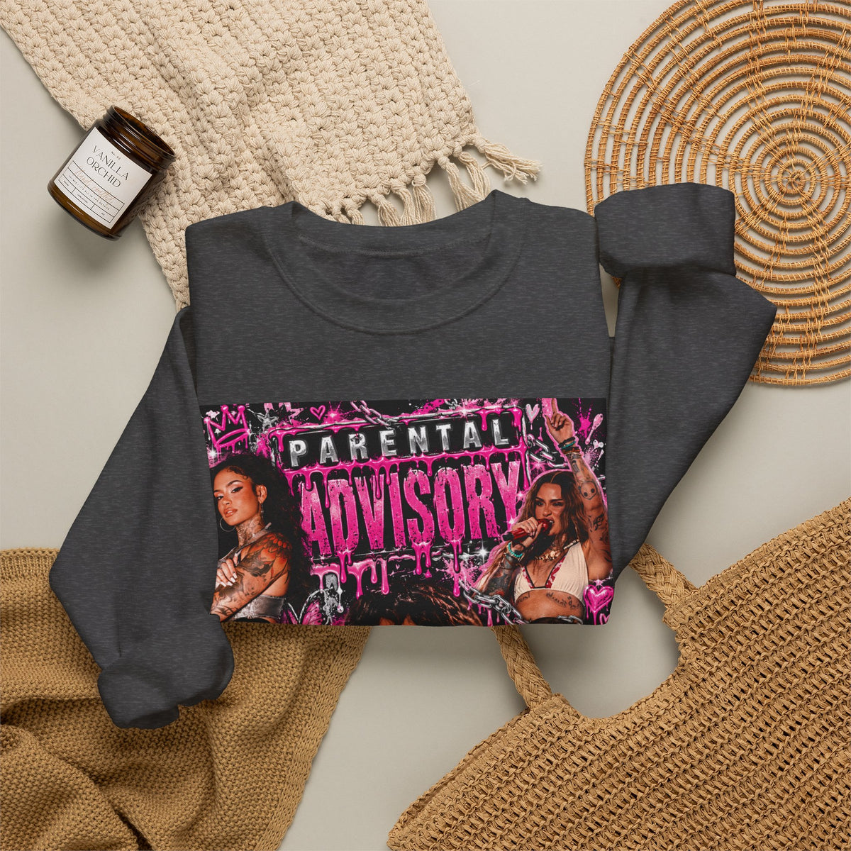 “Parental Advisory” Kehlani Crewneck Sweatshirt