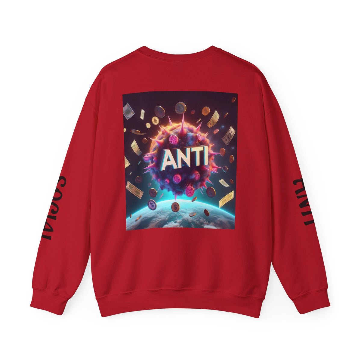 “Anti Social” Heavy Blend™ Crewneck Sweatshirt