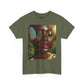 Butterfly Sunface T‑Shirt — Surreal Portrait Art Tee