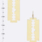 “Razor Sharp” Drop Earrings
